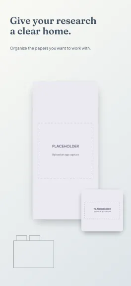 Research Shelf research citations screenshot template: five slides, warm gray, ink and muted blue with scholarly type.